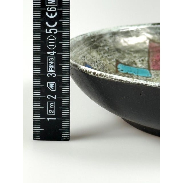 Yellow Small Ceramic Bowl by Pal Ferenc, 1970s For Sale - Image 8 of 11