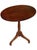 Chestnut 1990s Oval Tilt Top Pedestal Wood Side Table by Bombay Company For Sale - Image 8 of 8