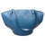 This striking vintage Louis Vuitton Saint Jacques handbag in Toledo Blue Epi leather is a masterpiece of architectural...