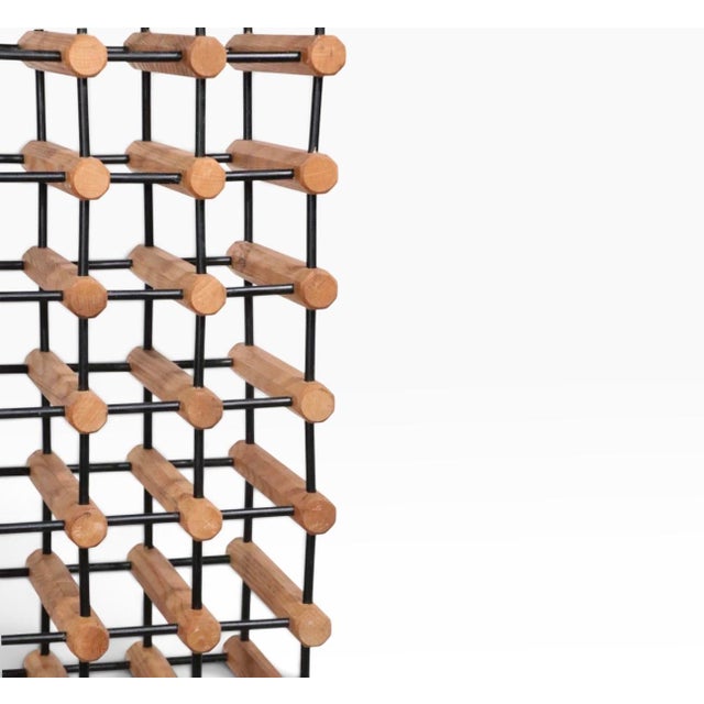 Mid 20th Century Large Architectural Mid Century 75 Bottle Wine Rack For Sale - Image 11 of 15