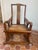 Vintage Chinese Ming-style lounging rocking chair, often referred to as a "moon-gazing" or "star-gazing" rocker. This...