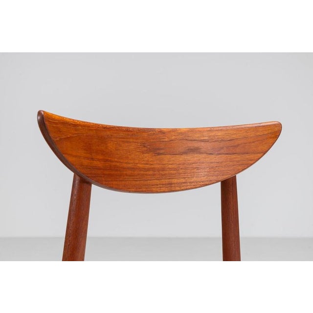 Vintage Danish Dining Chairs in Teak by Harry Østergaard for Randers Møbelfabrik, 1960, Set of 8 For Sale - Image 12 of 17