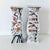 White Vintage MCM Japanese Imari Porcelain Square Waisted Vases-Set of 2 For Sale - Image 8 of 8