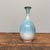 Elegant Kiyomizu Ware ikebana flower vase from Kyoto, 1960s. Beautiful combination of white and azure blue glaze. The vase...
