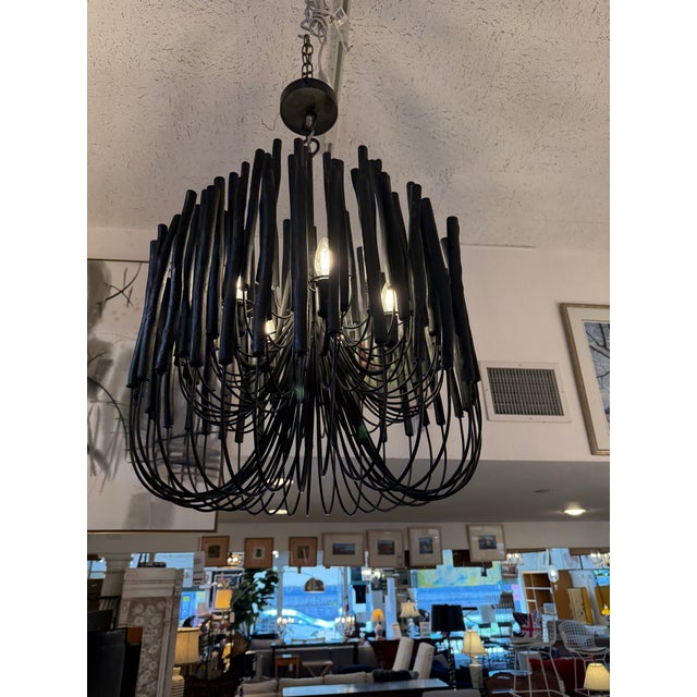 Black Arteriors Home Tilda Chandelier, Small For Sale - Image 8 of 12
