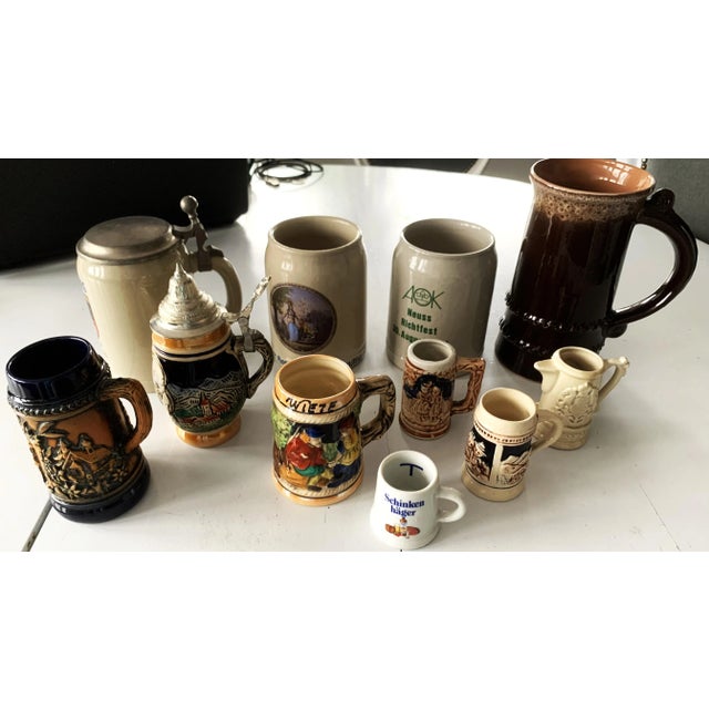 Vintage German Style Mugs, 1950s, Set of 11 For Sale - Image 11 of 18