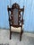 English Early 20th Century Antique Renaissance Revival Carved Gothic Cane Back Spanish Feet Throne Armchair For Sale - Image 3 of 10