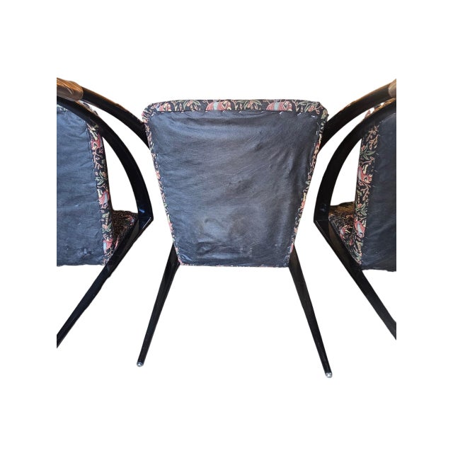 1980s Paul Frankl Modernage "D" Chairs Set of 3 For Sale - Image 10 of 10