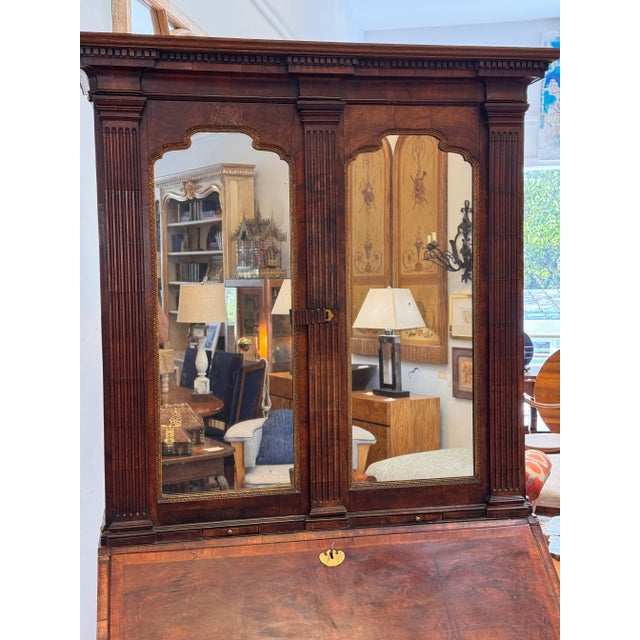 Brown Early 18th Century George Il "Bureau Bookcase" For Sale - Image 8 of 18