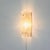 Orrefors Mid-Century Modern Scandinavian Glass and Brass Wall Sconce attributed to Carl Fagerlund for Orrefors, Sweden, 1960s For Sale - Image 4 of 8