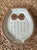 Vintage Mid-Century Owl Trinket Dish - Terracotta With White Glaze For Sale - Image 14 of 16