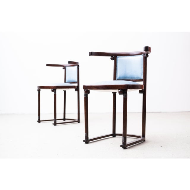 Set of Secessionistic Armchairs by Josef Hoffmann for Thonet, 1920s For Sale - Image 14 of 17