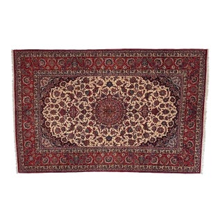 1970s Persian Isphahan , 7'3" X 10'1) For Sale