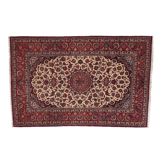 1970s Persian Isphahan , 7'3" X 10'1) For Sale
