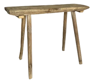 19th Century French Primitive Wood Bench