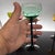 Set of Six Black Stem Colored Cocktail Glasses, Circa 1980s For Sale - Image 10 of 12