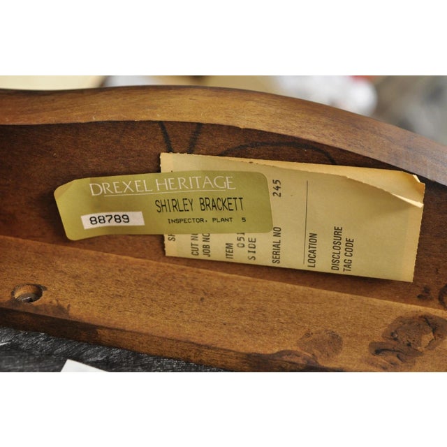 Vintage Drexel Heritage Oriental Ming Treasures Mahogany Dining Chair - Set of 4 For Sale - Image 15 of 16