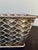 1970s Silver Latticework Basket For Sale - Image 4 of 7