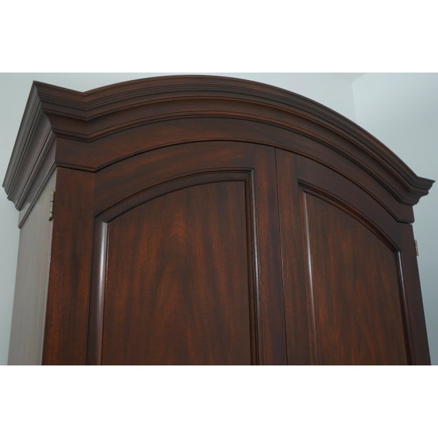 Henkel Harris Model #165 Mahogany Dome Top Armoire Cabinet For Sale - Image 11 of 18