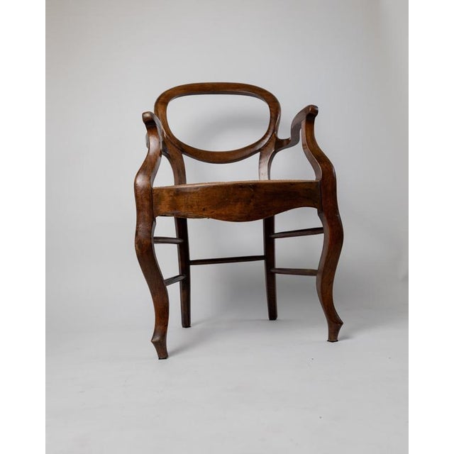 Vintage Louis Philippe Armchairs in Cherry Wood, Set of 2 For Sale - Image 9 of 15