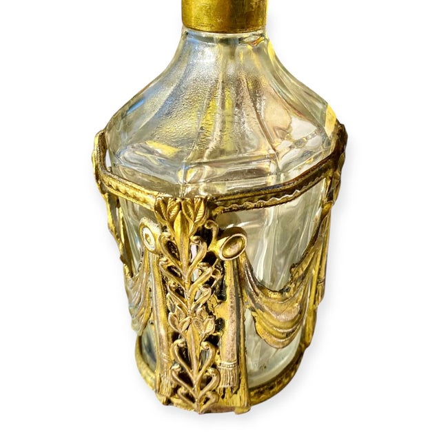 1950s Vintage 1950’s Ormolu and Glass Perfume Bottle For Sale - Image 5 of 16