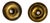 Vintage Disc Wall Sconces in Patinated Brass, Italy, 1970, Set of 2 For Sale