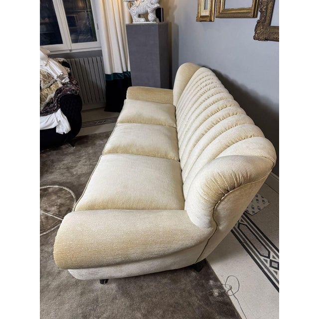 Textile Vintage Shell Sofa, 1953 For Sale - Image 7 of 8