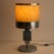 Space Age Table Lamp in Chromed Metal with Amber Shade, 1970s For Sale - Image 4 of 5