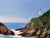 Wood Vintage Coastal Lighthouse Oil Painting by Estelle M. For Sale - Image 7 of 9