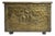 Ornate Embossed Brass Log Box with Ships Scène, 1920s For Sale