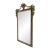 Carved & Painted Floral Pattern Frame Rectangle Decorative Wall Mirror For Sale