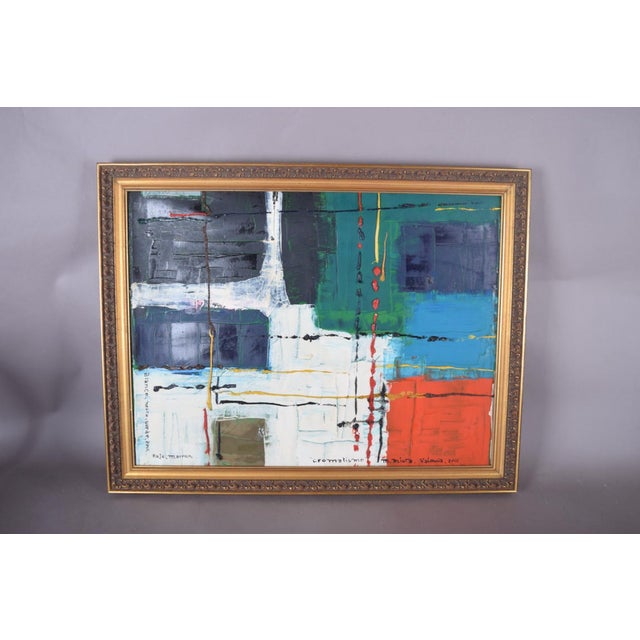 M. Miota, Cromatismo, Early 21st Century, Oil Painting on Canvas, Framed For Sale - Image 3 of 10