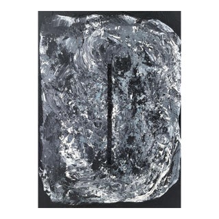 Acrylic Abstract on Masonite Titled "Porte Des Étoiles" Stargate 24" H by Yjr For Sale