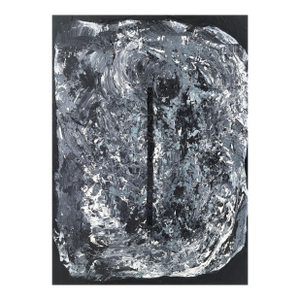 Acrylic Abstract on Masonite Titled "Porte Des Étoiles" Stargate 24" H by Yjr