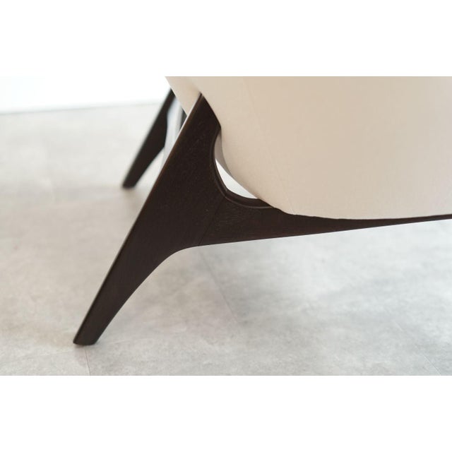 Off-white Wingback Lounge Chairs by Adrian Pearsall, C. 1950s - Set of 2 For Sale - Image 8 of 9