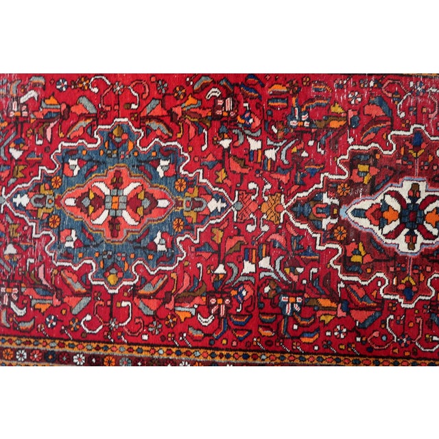 Persian 1920s, Handmade Antique Persian Karajeh Runner 3.1' X 12.1' For Sale - Image 3 of 10