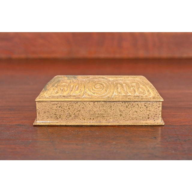 Bronze Tiffany Studios New York Zodiac Bronze Doré Desk Calendar Holder or Picture Frame For Sale - Image 8 of 12