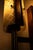 Chic designed wall lamp from the sixties with Scandinavian influences. The lamp has a rectangular, slender solid teak wall...