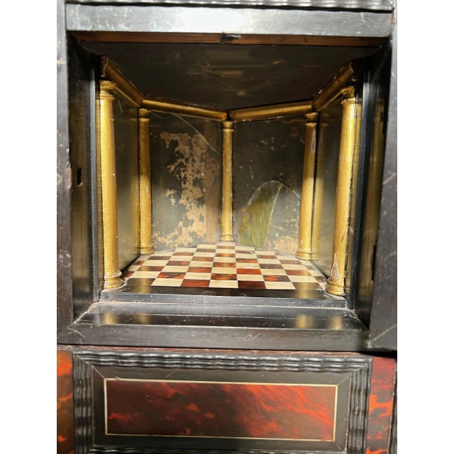Late 18th Century Italian Faux Tortoiseshell Cabinet With Drawers For Sale In Dallas - Image 6 of 12