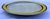 Farmhouse Mid 20th Century Wide Band Citron and Brown Stoneware Serving Platter For Sale - Image 3 of 6