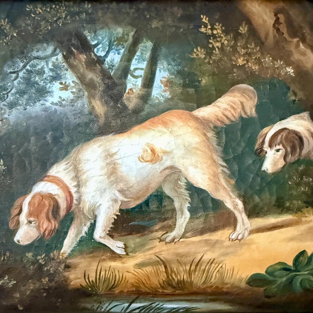 Hunting Scene with Two Dogs, 1820, Oil on Canvas For Sale - Image 3 of 8