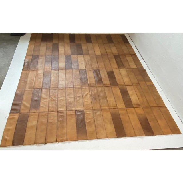 Brown Leather Rug from de Sede, 1970s For Sale - Image 3 of 7