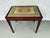 Vintage Carved Wood Needlepoint Bench / Accent Table With Floral Design For Sale - Image 4 of 9