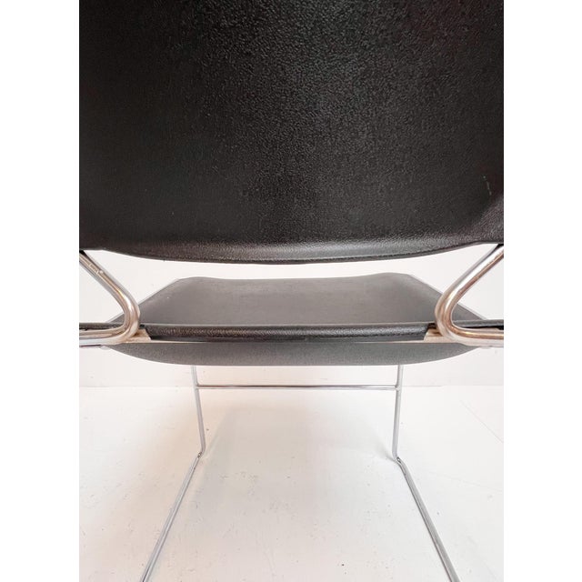 Vintage Black Matrix Chairs by Thomas Tolleson for Krueger, 1970s, Set of 6 For Sale - Image 12 of 17