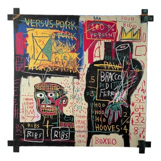 Jean Michel Basquiat, The Italian Version of Popey Has No Pork in His Diet, Print For Sale