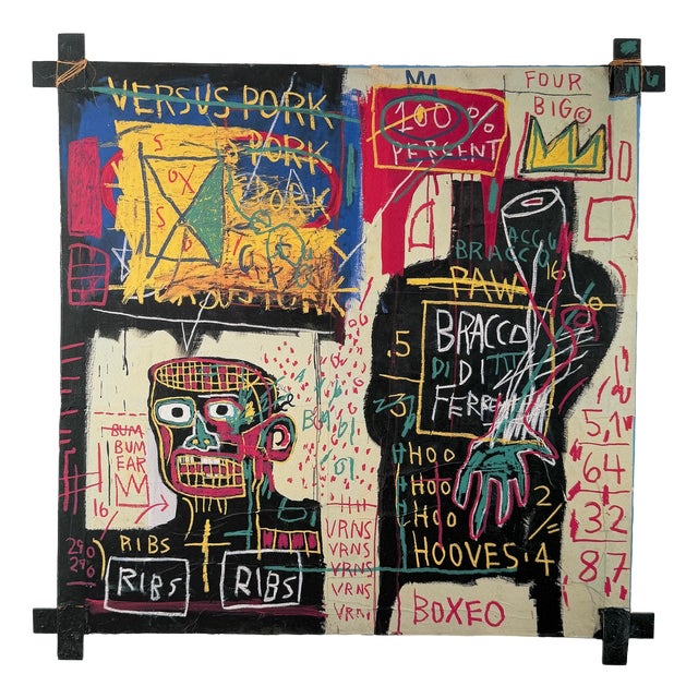 Jean Michel Basquiat, The Italian Version of Popey Has No Pork in His Diet, Print For Sale