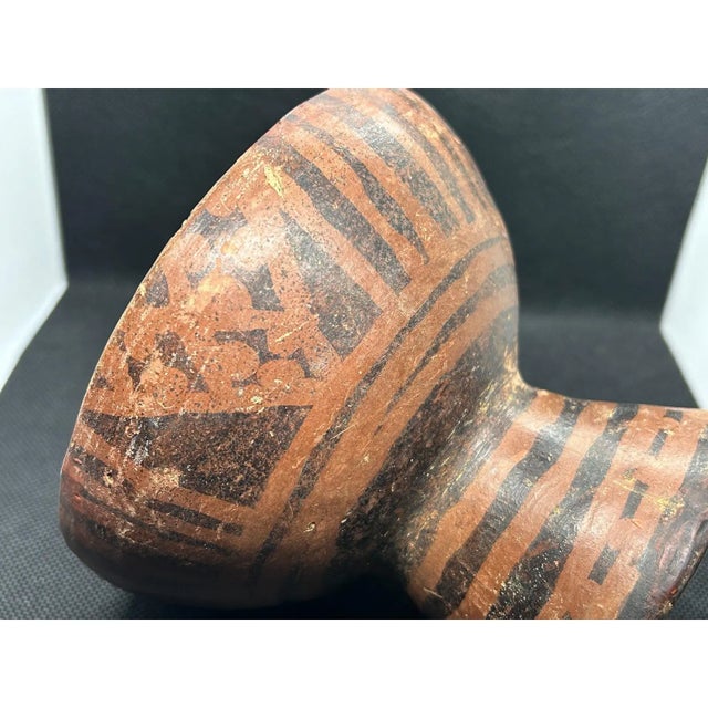 Authentic 1000-Year-Old Pre-Columbian Narino Pottery Compotera Colombia Ecuador Antiquity For Sale - Image 10 of 14