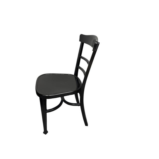 Antique 1910 Chairs in Black from Thonet, 1890s, Set of 4 For Sale - Image 3 of 4