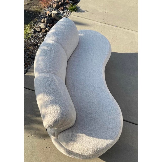 1980s Q1980s Mid-Century Modern Adrian Pearsall Style Cloud Kidney Shaped Sofa For Sale - Image 5 of 6