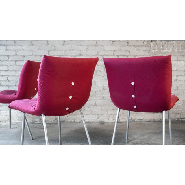 1990s Vintage Pascal Mourgue for Ligne Roset "Calin" Dining Chairs - Set of 6 For Sale - Image 5 of 14